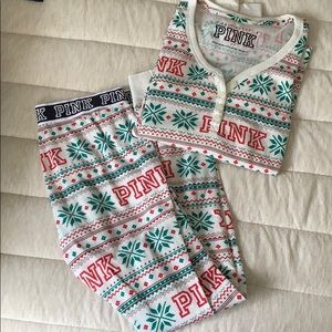 PINK Christmas pajamas